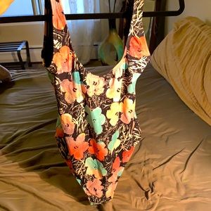 Backless Billabong one piece bathing suit